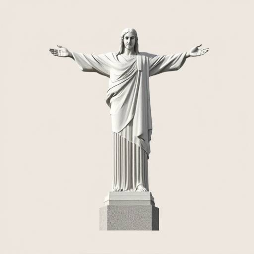 Camiseta com a estampa do Cristo Redentor